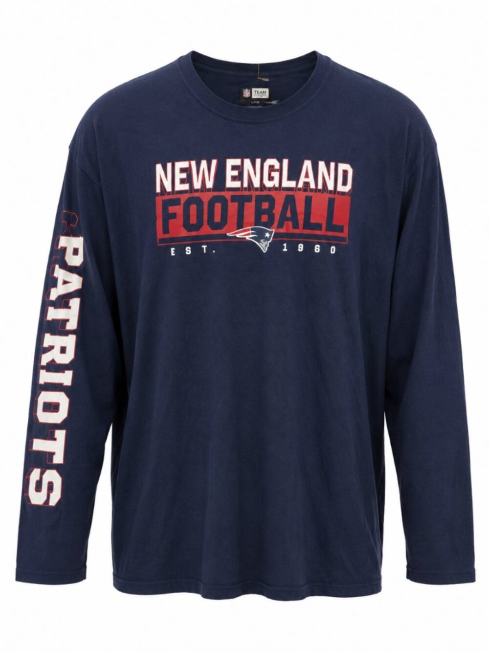 2/$40 NFL New England Patriots Navy Long Sleeve Tee Men’s 3XL